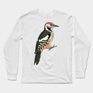 Middle spotted Woodpecker Long Sleeve T-Shirt